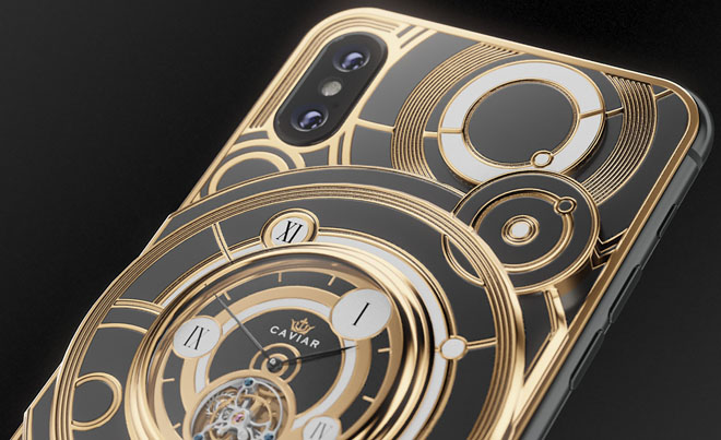 Chiêm ngưỡng iPhone XS Max lắp tourbillon xa xỉ giá 200 triệu đồng - 1