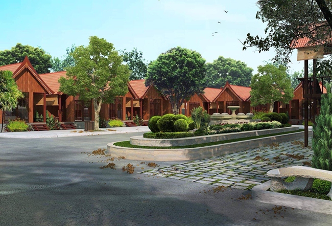 Hiện tại, Denny đang lên kế hoạch xây dựng khu biệt thự nghỉ dưỡng cao cấp này với giá lên tới hàng trăm triệu USD. Toàn bộ khu nghỉ dưỡng sang trọng như resort 5 sao có thiết kế với kiểu nhà Campuchia truyền thống rất rộng rãi.