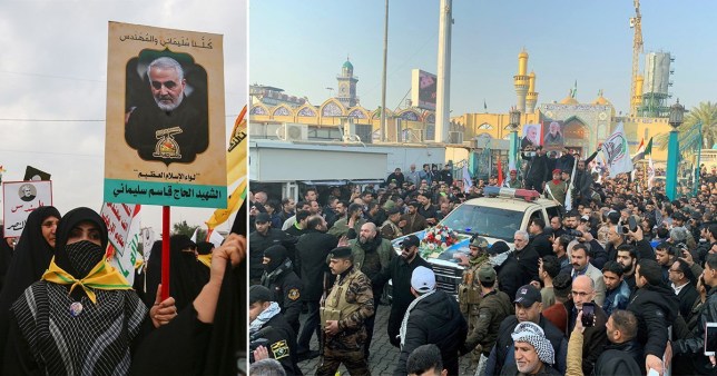 Hàng nghìn người ủng hộ đưa tang tướng Soleimani, thề tiêu diệt nước Mỹ - 1