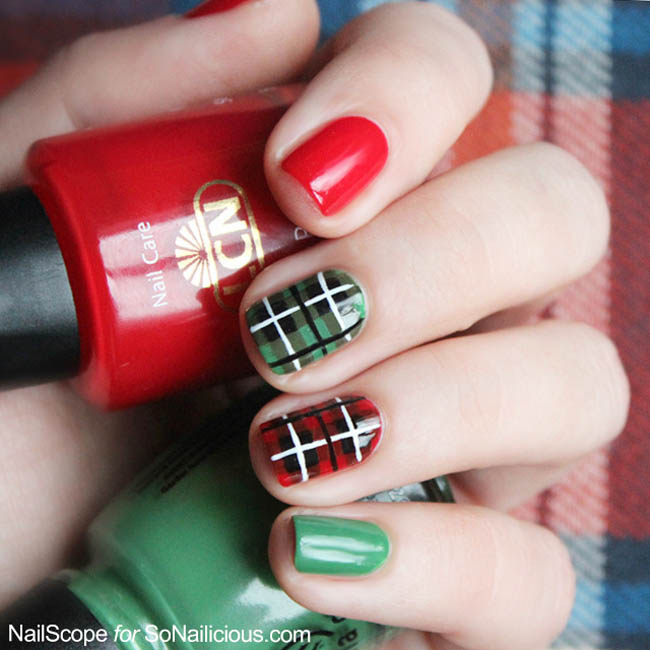 Hàng loạt mẫu nail caro đẹp giúp nàng ghi điểm trong bữa tiệc cuối năm - 7