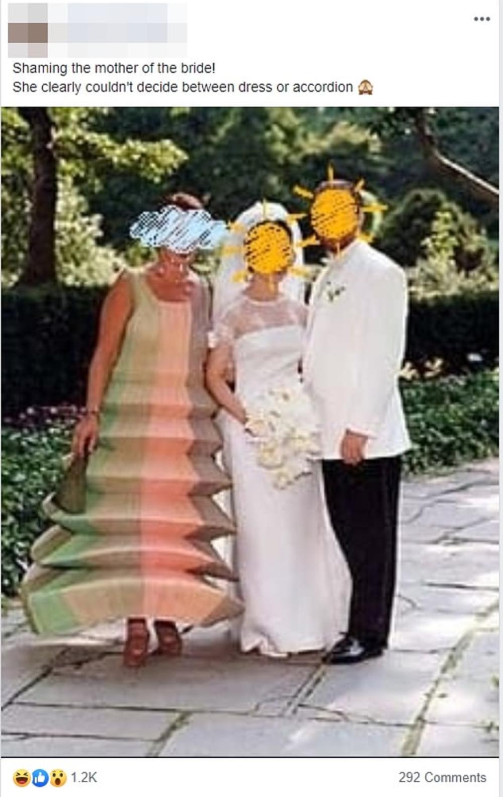 Mẹ cô dâu nên mặc gì trong đám cưới để tránh bị cười chê như trường hợp này? - 1