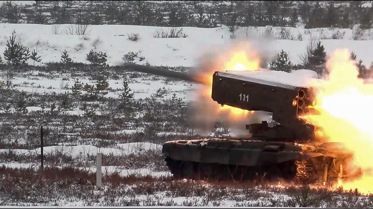 Video hiếm về sức mạnh khủng khiếp của “hỏa thần” TOS-1A độc nhất của Nga - 1
