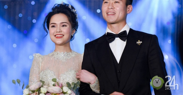 Váy cưới của Quỳnh Anh - vợ Duy Mạnh tốn tiền tỷ, đắt nhất hội vợ cầu thủ