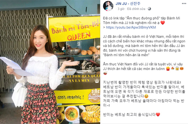 Cô gái Hàn xinh đẹp khen ngợi bánh mì Việt Nam trên sóng Đài truyền hình Quốc gia - 6