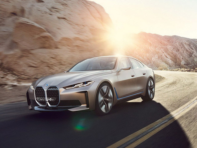 BMW Concept i4 lộ diện hoàn toàn, lưới tản nhiệt xấu không chê được