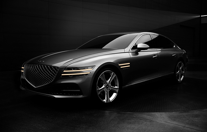 Genesis G80 2021 mới lộ diện thiết kế vô cùng ấn tượng - 1