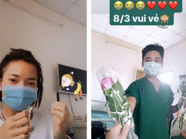Gái trẻ Hà Nội chia sẻ hình ảnh phía trong phòng cách ly Covid 11 Châu Bùi được tặng hoa 8/3, biết ơn vì được cách ly ngay khi xuống sân bay
