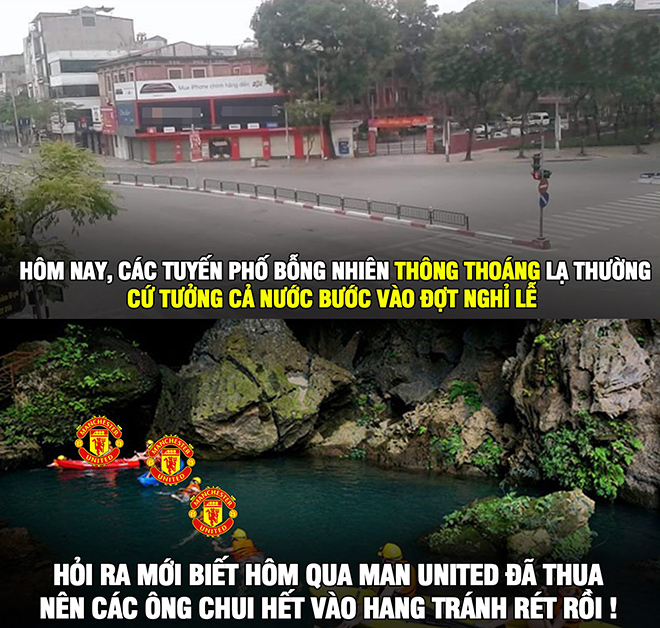 Ảnh chế: MU thua thảm Man City, fan kéo nhau "chui vào hang" tránh rét