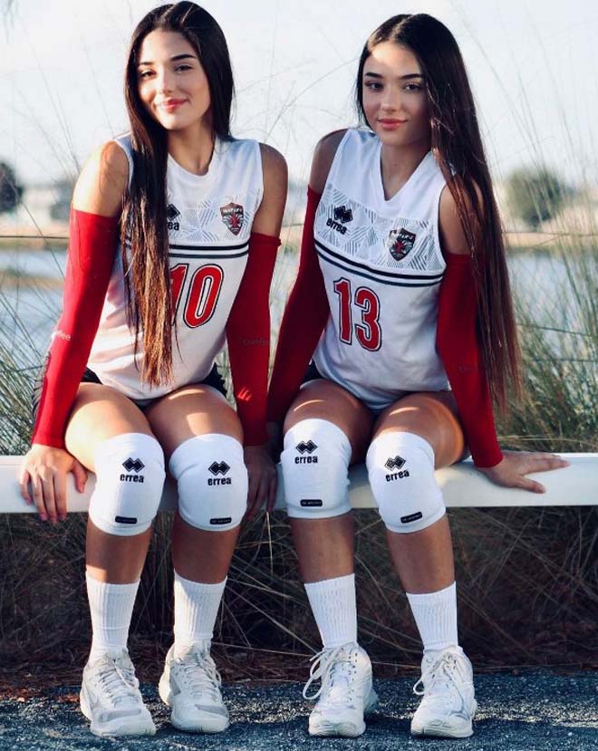 2 beautiful and fully talented volleyball women with sexy Latin beauty - 6