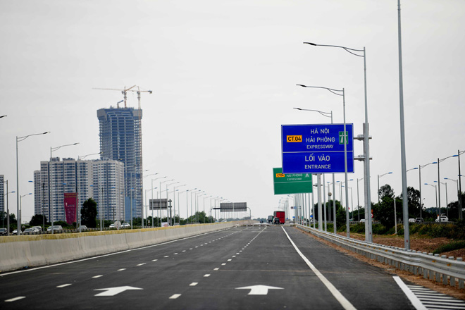 Toàn cảnh nút giao 400 tỉ vành đai 3 với cao tốc Hà Nội - Hải Phòng trước ngày thông xe - 12