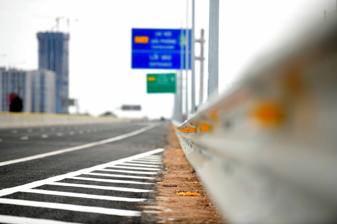 Toàn cảnh nút giao 400 tỉ vành đai 3 với cao tốc Hà Nội - Hải Phòng trước ngày thông xe - 2