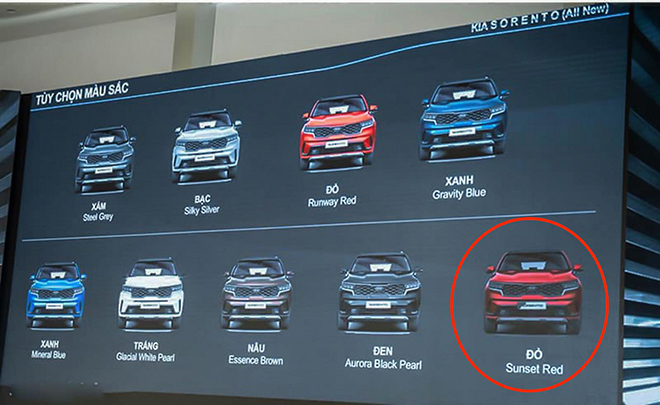 KIA Sorento màu đỏ trên catalogue khác xa với màu thực tế, liệu có nhầm lẫn - 4