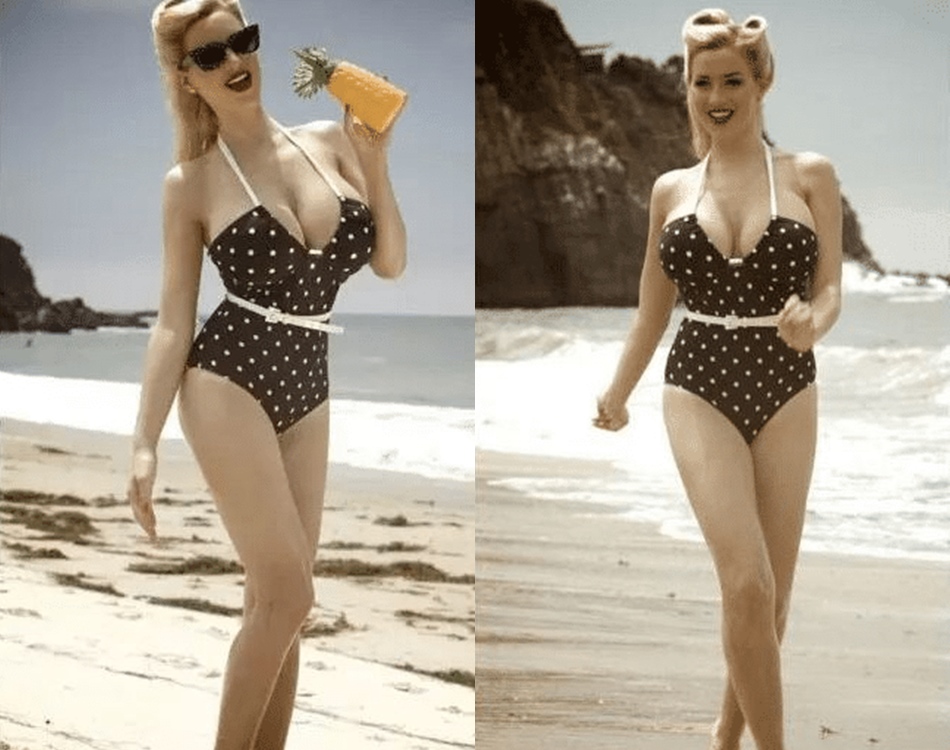 Mẫu Đức có ngực 110cm từng dạy HLV Joachim Loew gây xôn xao khi khoe body bên biển - 2