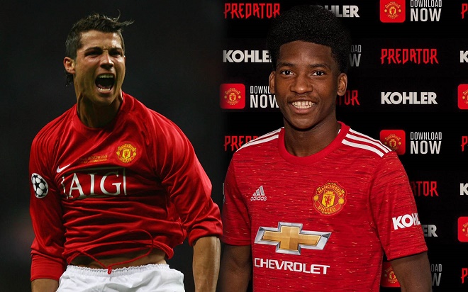 Tân binh 18 tuổi của MU được ví như Ronaldo: Quả bóng vàng tương lai? - 1