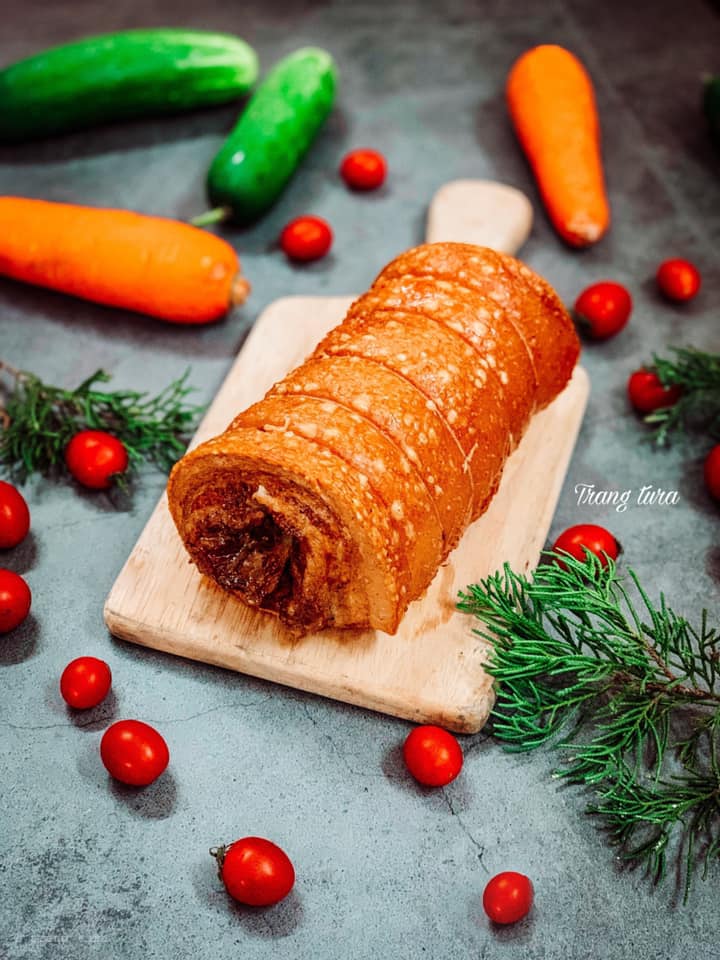 Cách làm ba chỉ cuộn quay giòn bì bên ngoài, thịt mềm mượt bên trong - 1