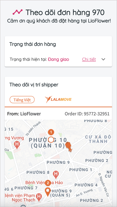 Đặt hoa online giao siêu tốc 45 phút lần đầu xuất hiện tại Việt Nam - 1