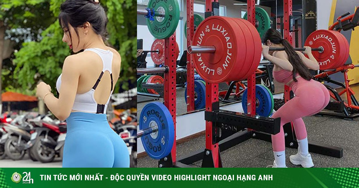 Hot girl tập gym Phạm Hồng Nhung vòng ba gần 100cm nhờ nâng tạ 160kg