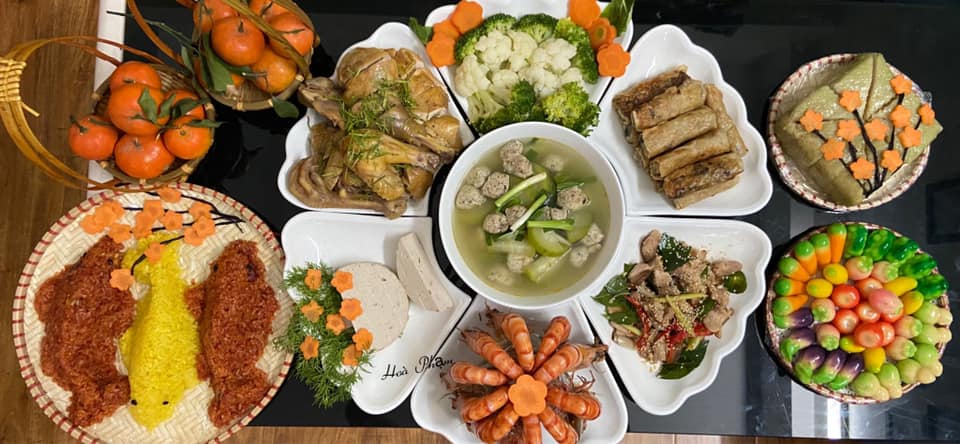 Mâm cơm cúng ông Công ông Táo của mẹ đảm, khiến dân mạng xuýt xoa - 1