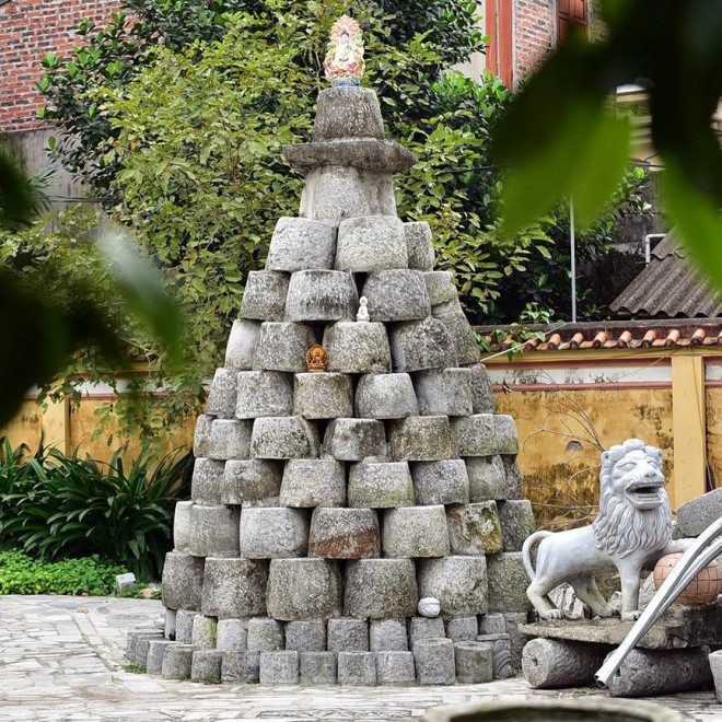 Bảo tàng nông cụ bằng đá độc nhất vô nhị trong ngôi chùa cổ Hải Dương - 8