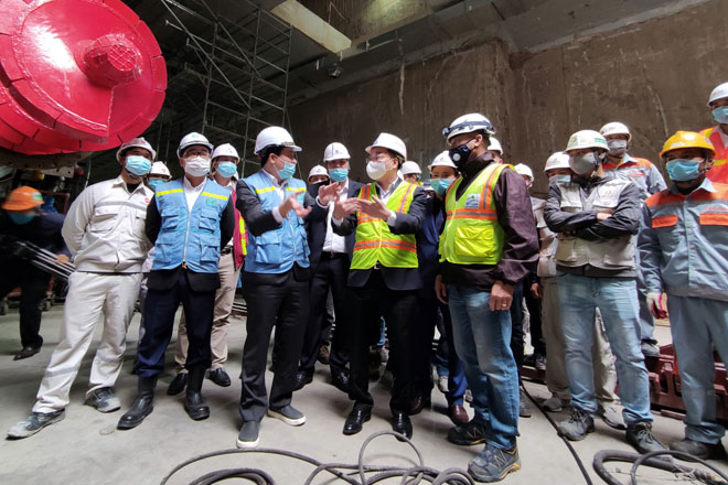 Chủ tịch TP.Hà Nội Chu Ngọc Anh thị sát công trình đường sắt Nhổn – Ga Hà Nội - 2