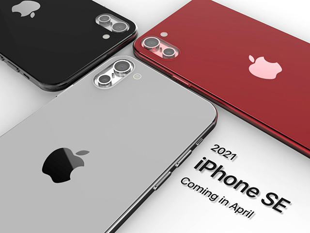 iPhone SE 2021 bóng bẩy, camera kép tuyệt đẹp
