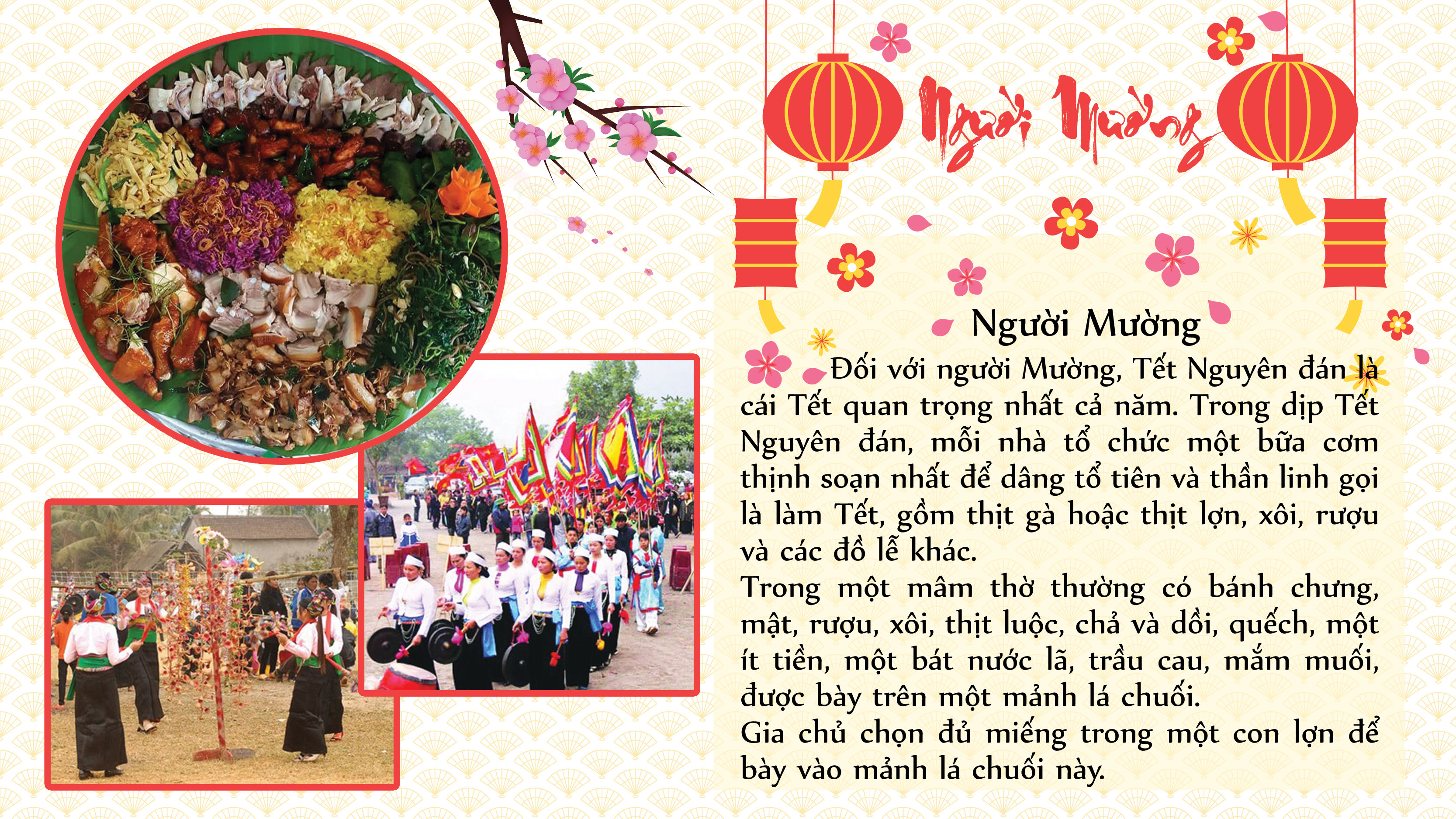 Văn hóa phong tục Tết của người dân tộc Việt Nam luôn ẩn chứa những giá trị văn hóa, lịch sử và tâm linh, góp phần tạo nên bản sắc văn hóa của dân tộc. Hãy cùng tìm hiểu, khám phá và trải nghiệm những nét đặc trưng của phong tục Tết đây - một phần tinh thần đoàn kết và tình yêu đất nước.