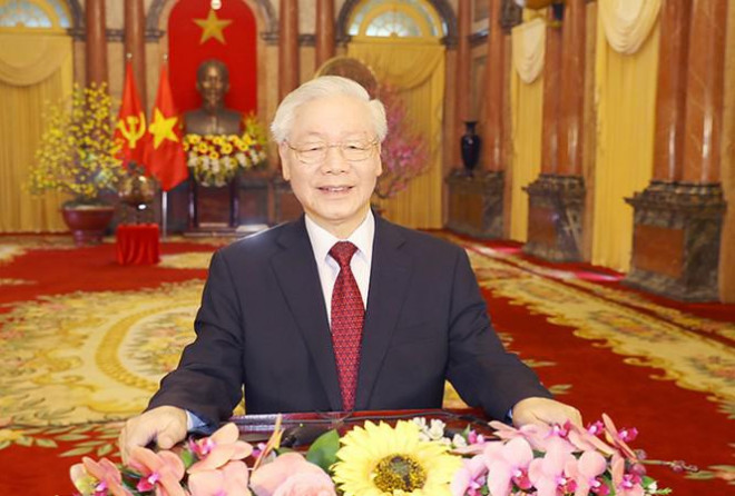 Tổng Bí thư, Chủ tịch nước Nguyễn Phú Trọng chúc Tết Tân Sửu 2021 - 1