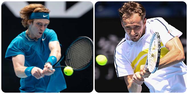 Rublev tennis video - Medvedev: & # 34; Civil War & # 34;  tension, semi-final golden ticket (Australian Open) - 1