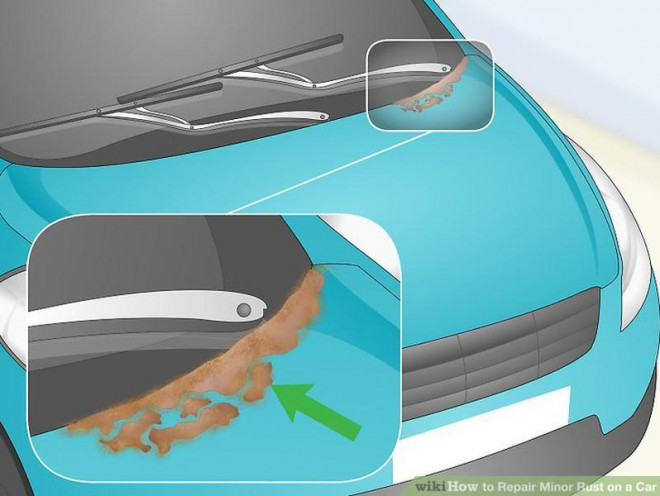 Cách sửa chữa vết rỉ sét nhỏ trên ô tô - 1