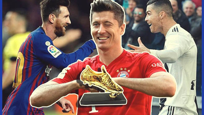 Lewandowski &#34;vô đối&#34; Giày vàng châu Âu, Messi - Ronaldo không có cửa - 1