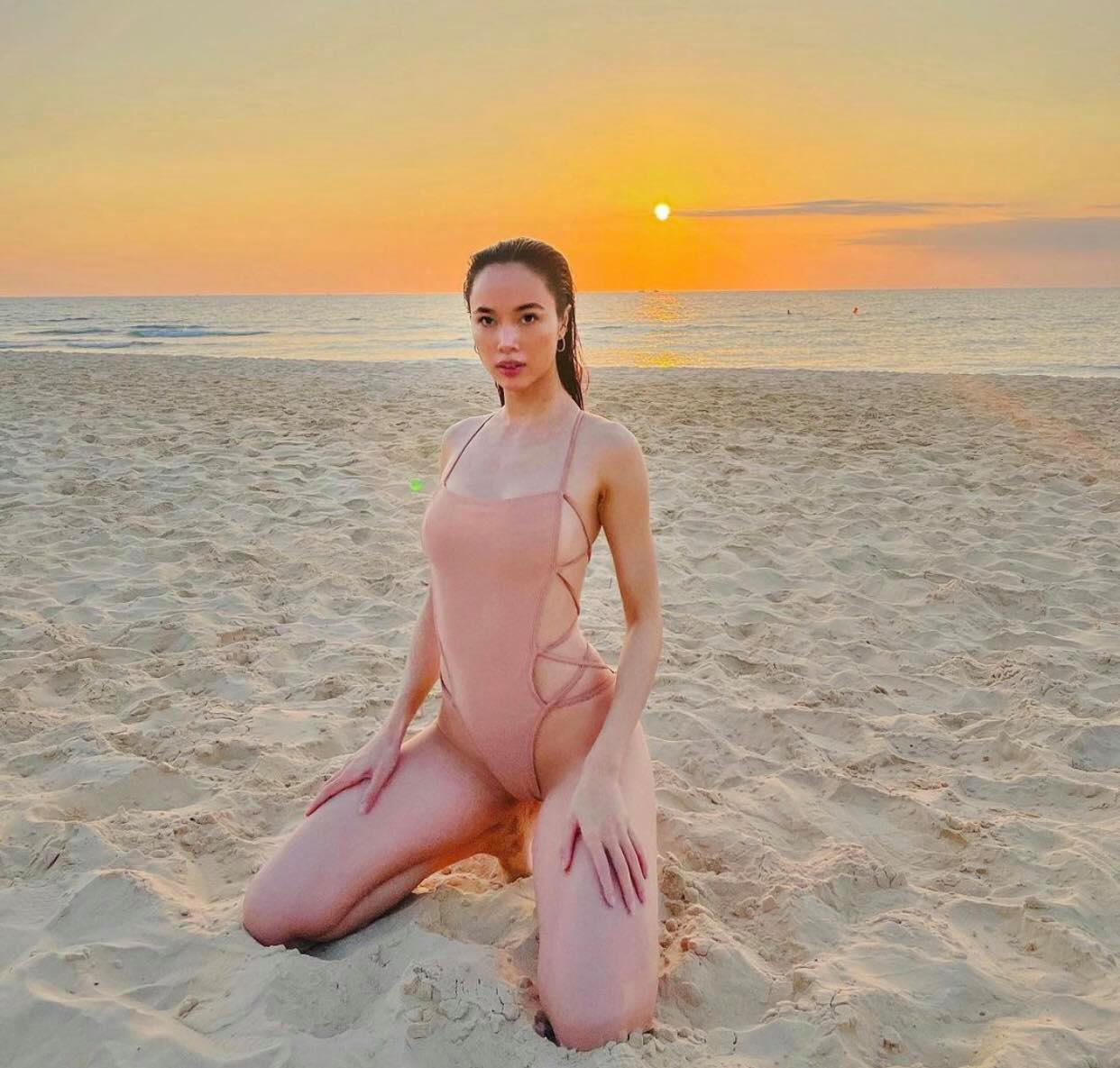 Nàng Quyên trập trùng đường cong sóng thần nhờ "cự tuyệt" bánh chưng, thịt mỡ - 7