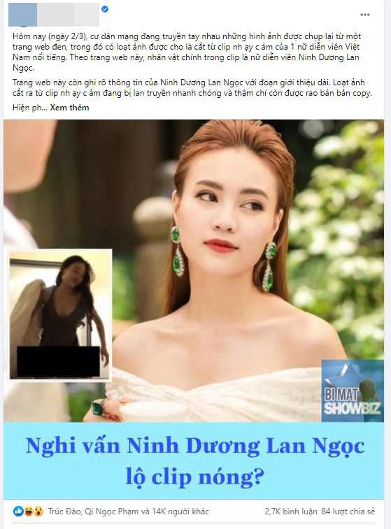 Ninh Dương Lan Ngọc bác bỏ nghi vấn lộ &#34;clip nóng&#34; trên web đen - 1