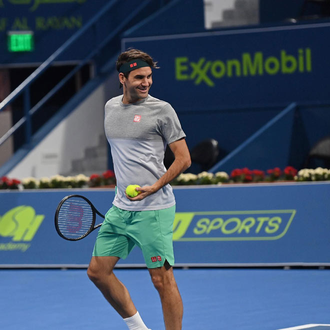 Federer vượt khó xung trận Qatar Open, Djokovic lập kỷ lục bá chủ tennis (Tennis 24/7) - 1
