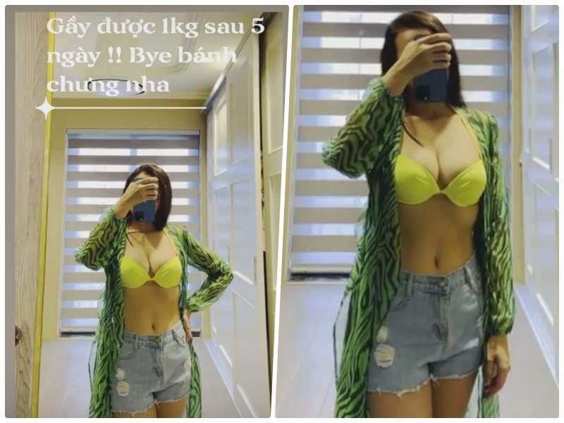 Đệ nhất ngực đẹp "vũ trụ" mỹ nhân VTV khoe eo phẳng hậu giảm cân - 3