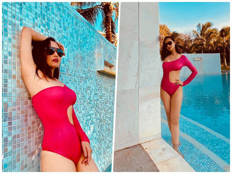 Đệ nhất ngực đẹp "vũ trụ" mỹ nhân VTV khoe eo phẳng hậu giảm cân - 5