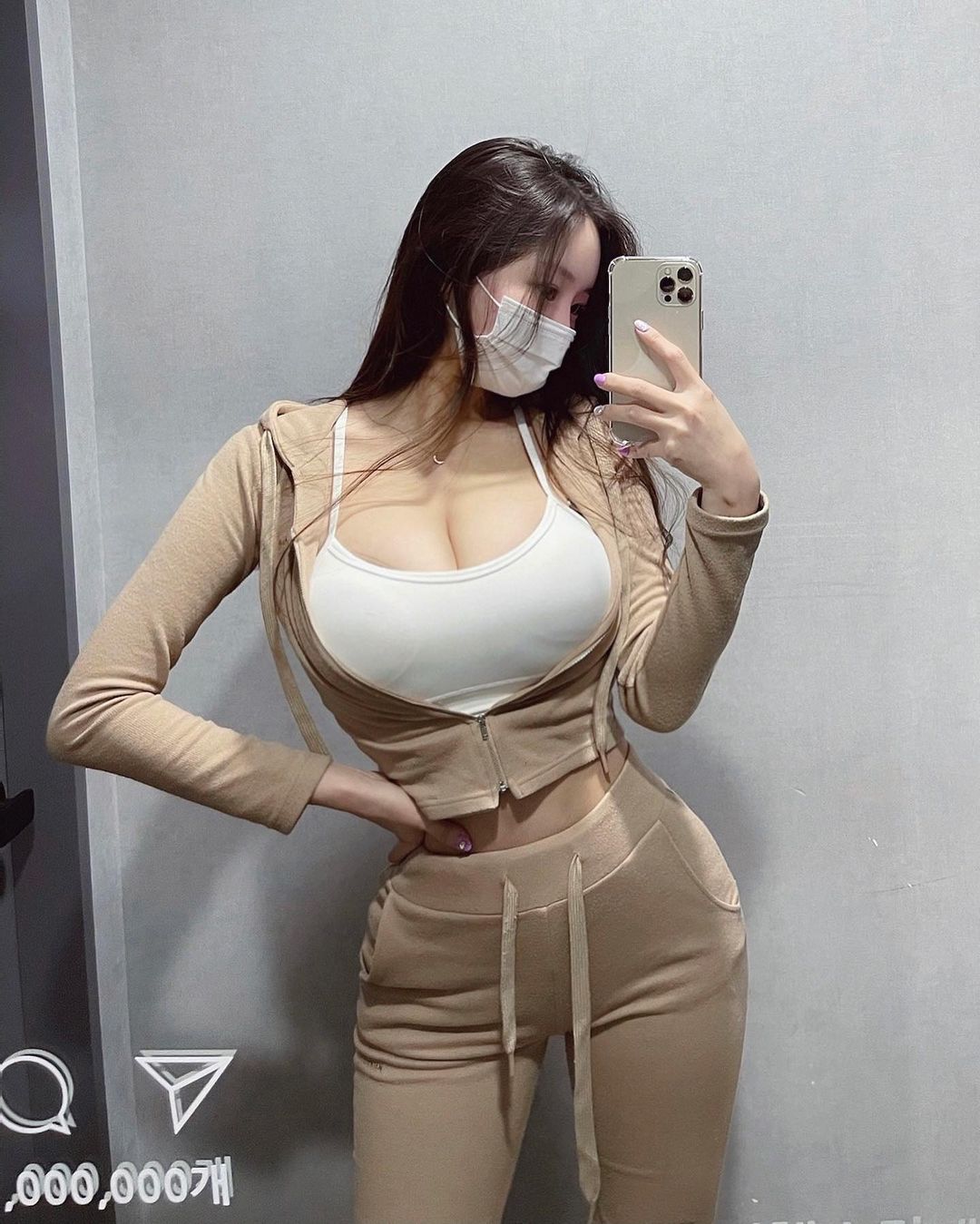 Người đẹp Hàn Quốc che mặt cũng thấy nóng bỏng nhờ vòng 1 "khủng", body "lượn sóng" - 4