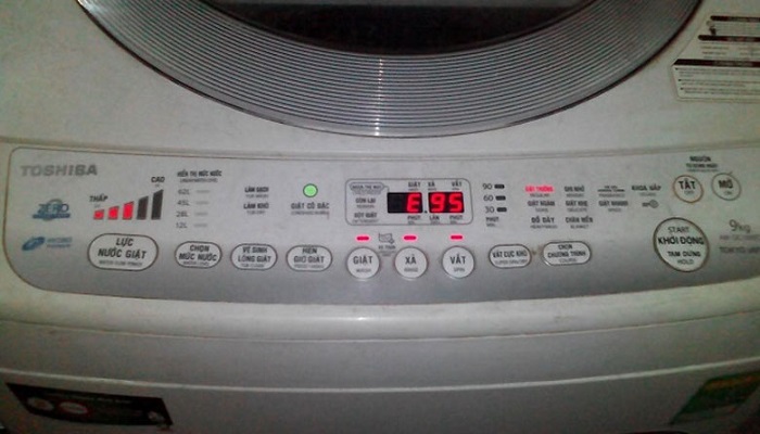 Mã lỗi máy giặt Toshiba cửa ngang, cửa trên và cách khắc phục tốt nhất - 1