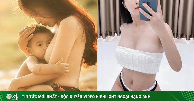 "Bà mẹ ngực trần cho con bú" khoe nhan sắc nõn nà sau 6 năm nổi tiếng