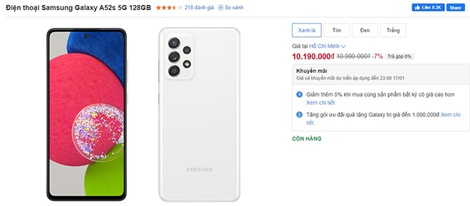 Hàng loạt smartphone giảm kịch dịp tết dương lịch 2022 - 8