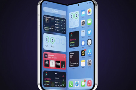 Hình dung chiếc iPhone Fold làm iFan sửng sốt