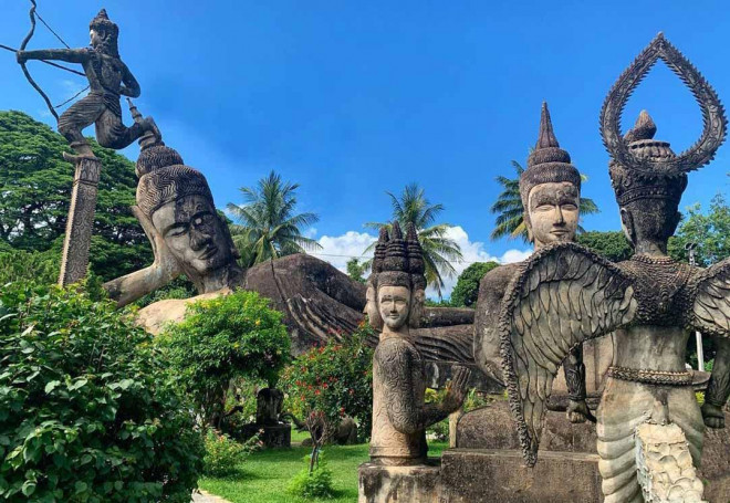 Ngỡ ngàng Công viên Phật giáo có hàng trăm bức tượng - 4
