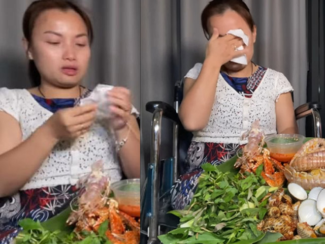 Đời sống Showbiz - Vừa về Việt Nam, YouTuber Quỳnh Trần JP đăng clip bật khóc ngồi trên xe lăn khiến fan &quot;sốc&quot;