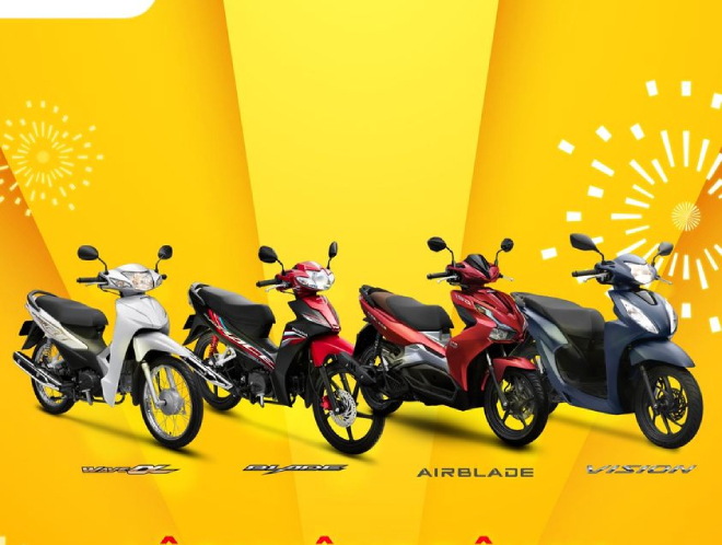 Doanh số bán xe máy và ô tô của Honda Việt Nam tăng mạnh
