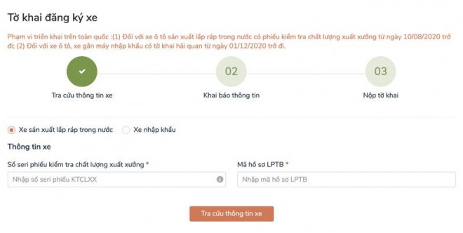 2 cách đăng ký thủ tục xe qua mạng ngay tại nhà - 3