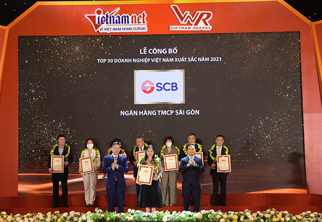 SCB được vinh danh Top 50 Doanh nghiệp xuất sắc nhất Việt Nam 2021 - 1
