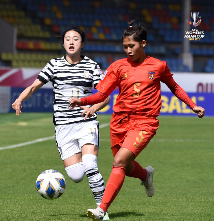 Video bóng đá ĐT nữ Myanmar - Hàn Quốc: &#34;Mở khóa&#34; đầu hiệp 2, ẵm vé sớm tứ kết (Asian Cup) - 1