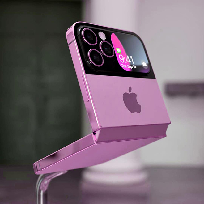 iFan xôn xao với concept iPhone 14 Fold màu Tím quá đẹp - 1