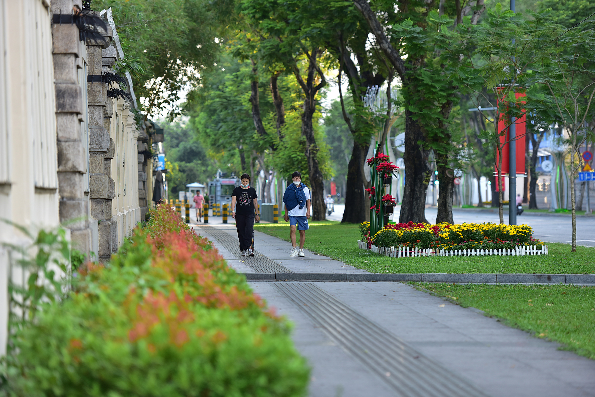 Vẻ tĩnh lặng, đẹp dịu dàng rất lạ của đường phố Hà Nội, TP.HCM sáng đầu năm mới - 19