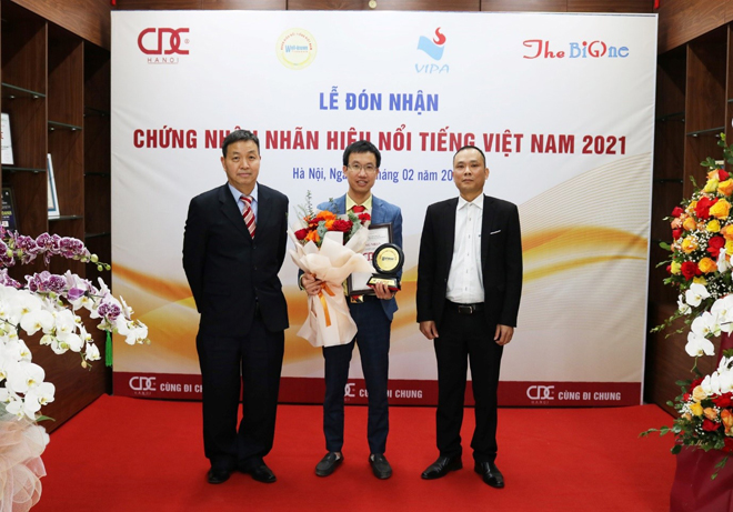 Xếp hạng Nhãn hiệu nổi tiếng Việt Nam 2021 - Công ty cổ phần CDC Hà Nội thăng hạng ấn tượng - 2