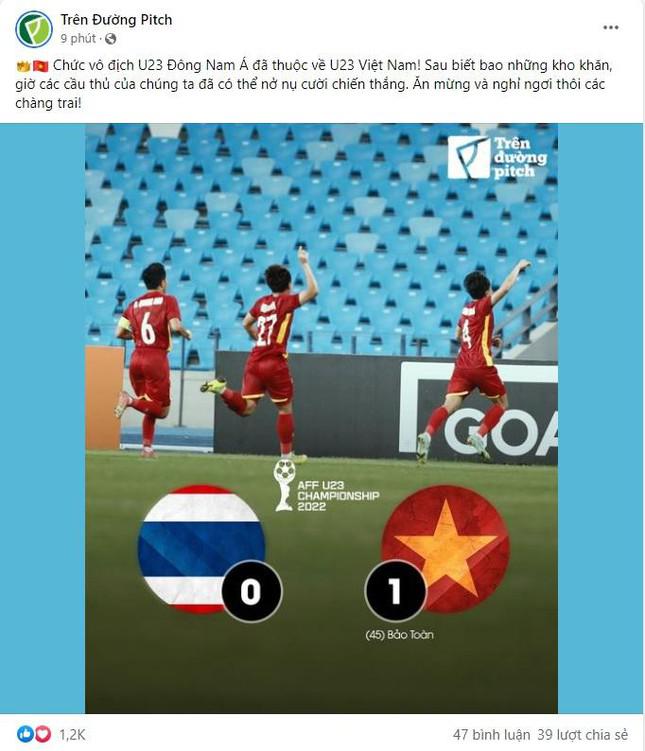 Mạng xã hội 'bùng nổ' khi Việt Nam lần đầu vô địch U23 Đông Nam Á - 3